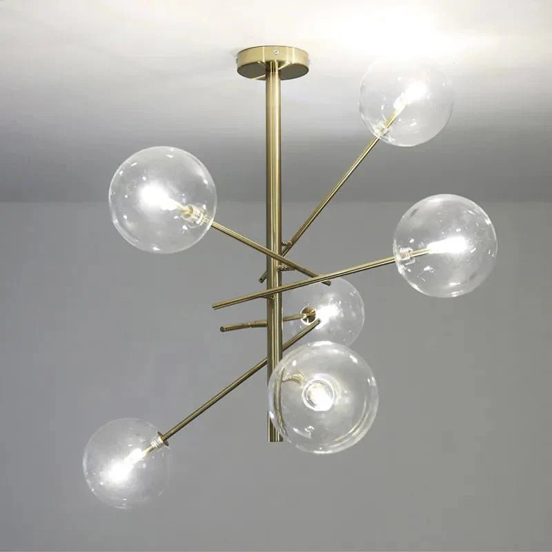 OpalShine – Sophisticated Glass Chandelier for Luxury Homes