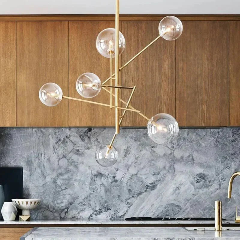 OpalShine – Sophisticated Glass Chandelier for Luxury Homes