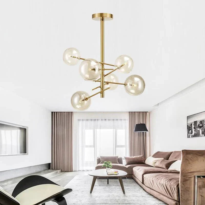 OpalShine – Sophisticated Glass Chandelier for Luxury Homes