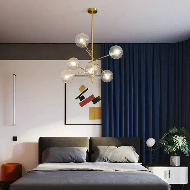 OpalShine – Sophisticated Glass Chandelier for Luxury Homes