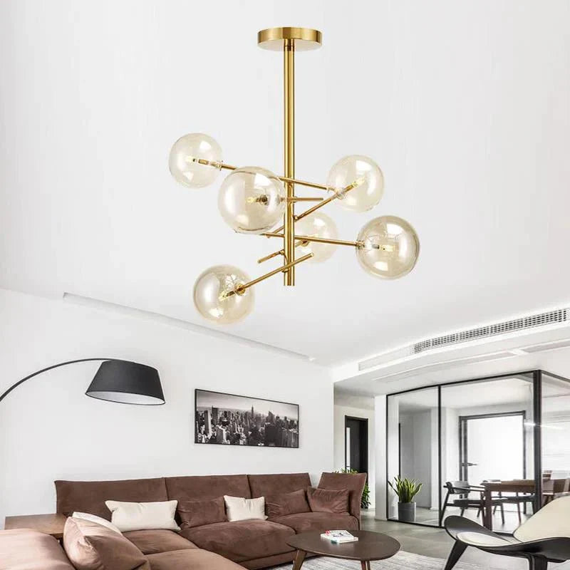 OpalShine – Sophisticated Glass Chandelier for Luxury Homes