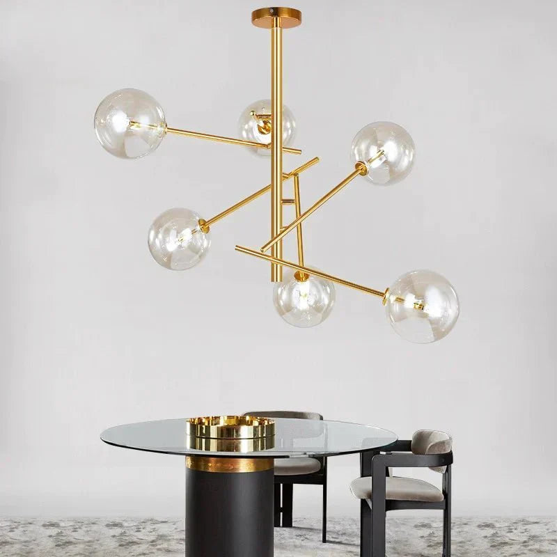 OpalShine – Sophisticated Glass Chandelier for Luxury Homes