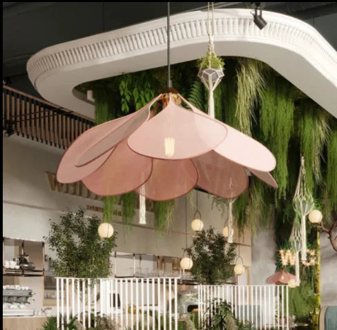Thelittleesse™ Petal Pendant Light – Elegant Floral Ceiling Lamp for Soft Ambient Interiors