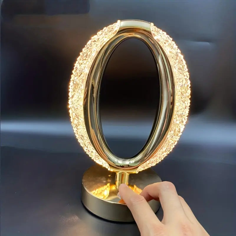 CrystalShine - Modern Crystal Table Lamp with Luxe Aesthetic