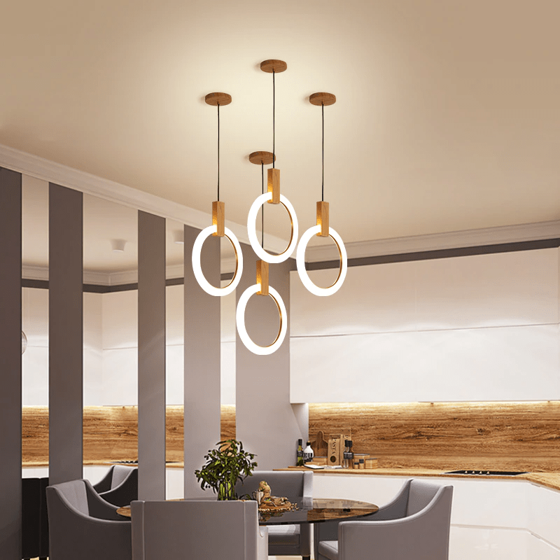 NatureLuxe - Wooden Chandelier for Elegant Illumination