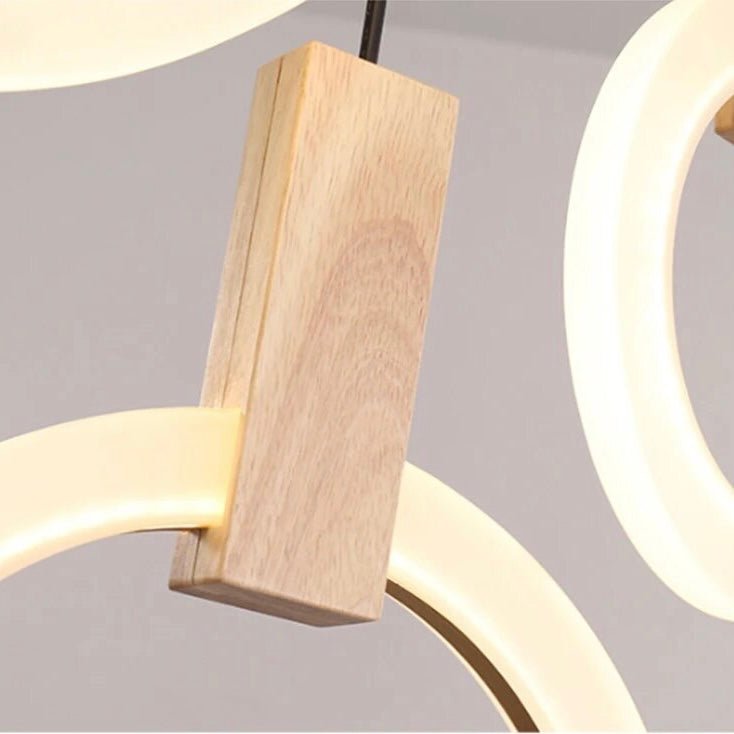 NatureLuxe - Wooden Chandelier for Elegant Illumination
