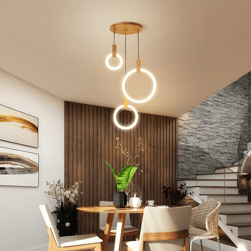 NatureLuxe - Wooden Chandelier for Elegant Illumination