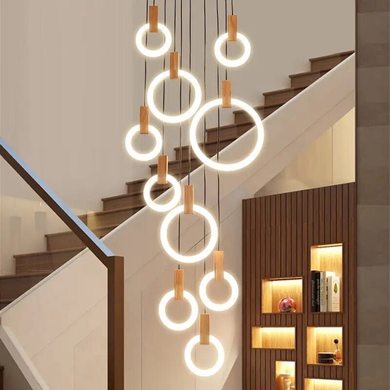 NatureLuxe - Wooden Chandelier for Elegant Illumination