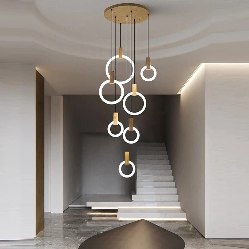 NatureLuxe - Wooden Chandelier for Elegant Illumination
