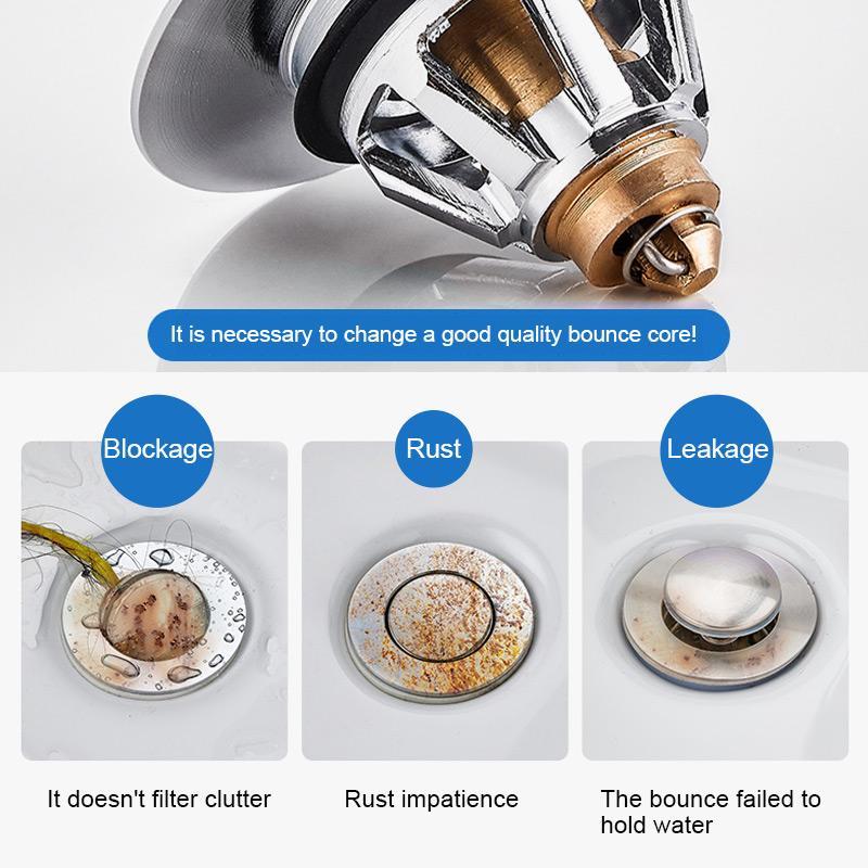 FlixFilter™ - prevent clogs in bathroom - perfect fit for different drain hole