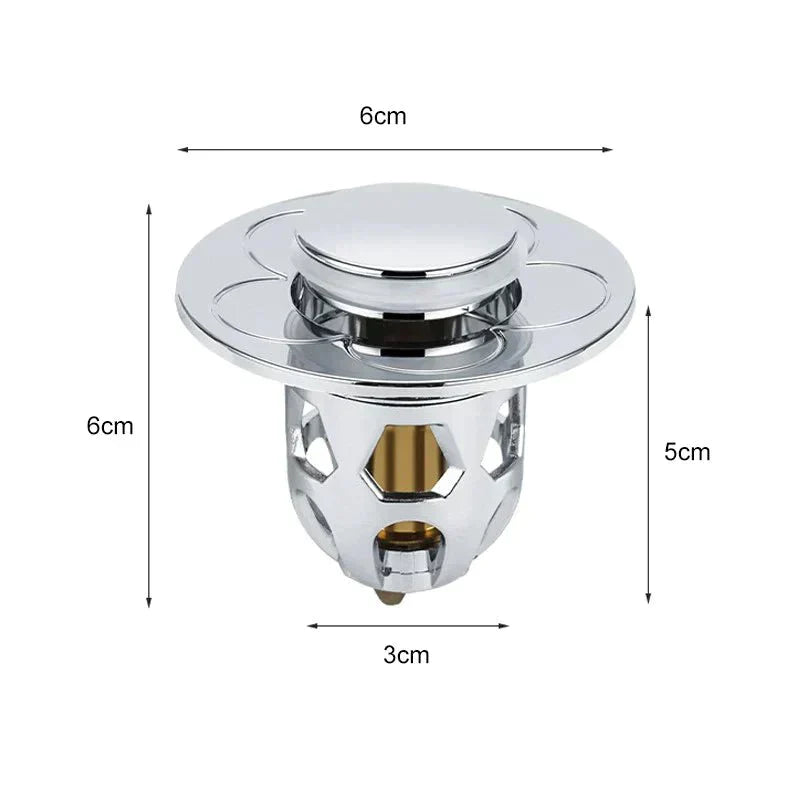 FlixFilter™ - prevent clogs in bathroom - perfect fit for different drain hole
