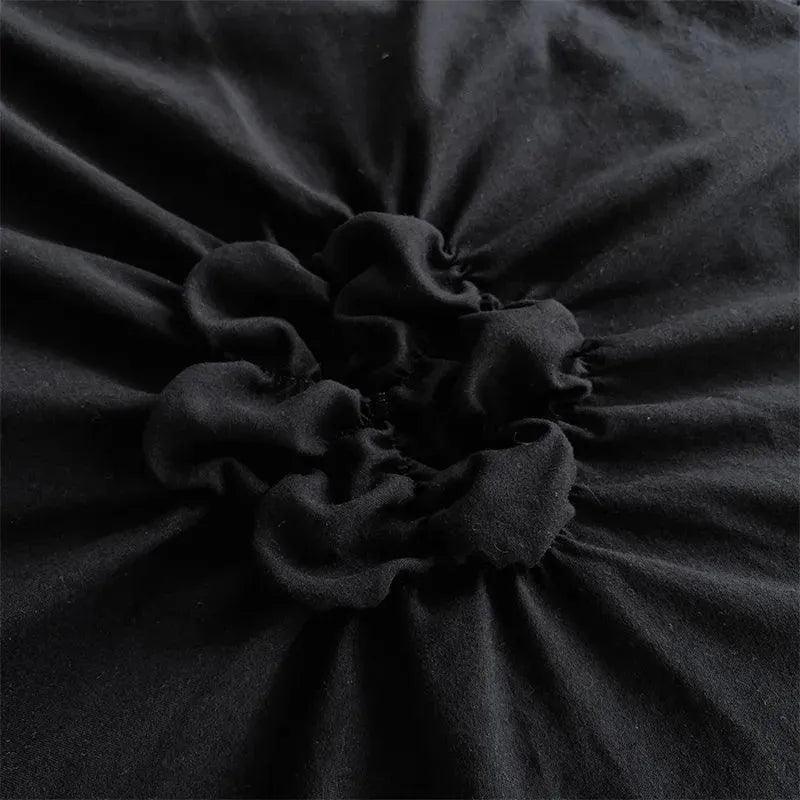 High End Three-dimensional Pinch Pleated Bedding Set │ Modern Boho Quilt Bed Duvet cover Pillow case