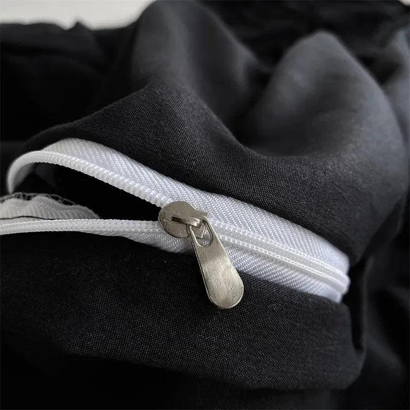 High End Three-dimensional Pinch Pleated Bedding Set │ Modern Boho Quilt Bed Duvet cover Pillow case