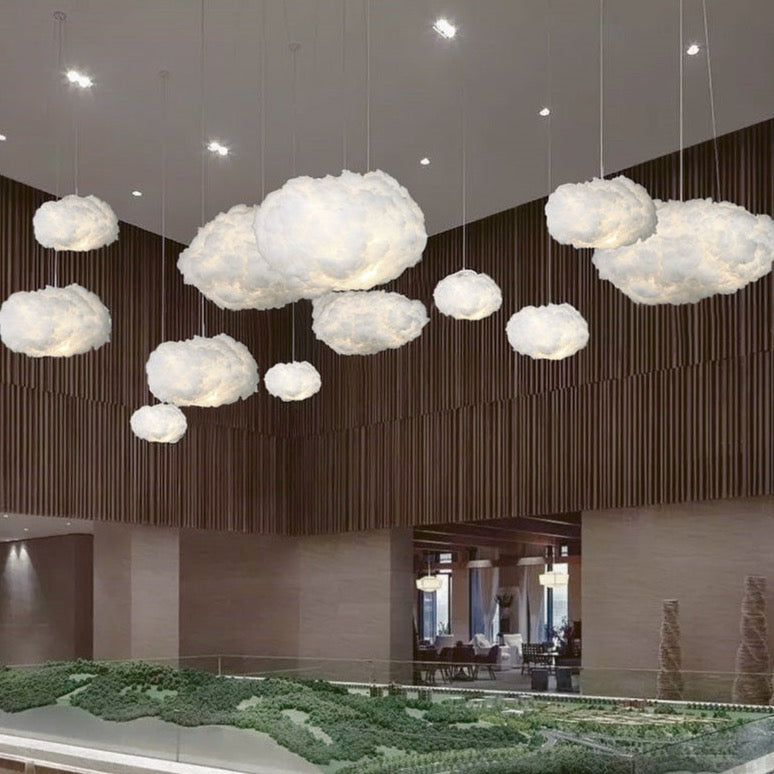 Thelittleesse™ Cloud Pendant Light – Soft Sculptural Ceiling Fixture in Cotton & Cloth