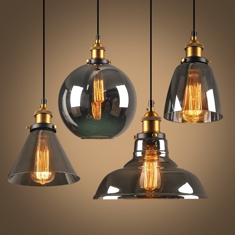 GlassHaven – Elegant Industrial Pendant Lamp