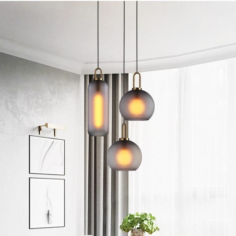LumiGlaze - Sleek Glass Lamp for Modern Ambiance
