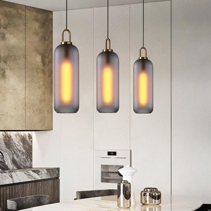 LumiGlaze - Sleek Glass Lamp for Modern Ambiance