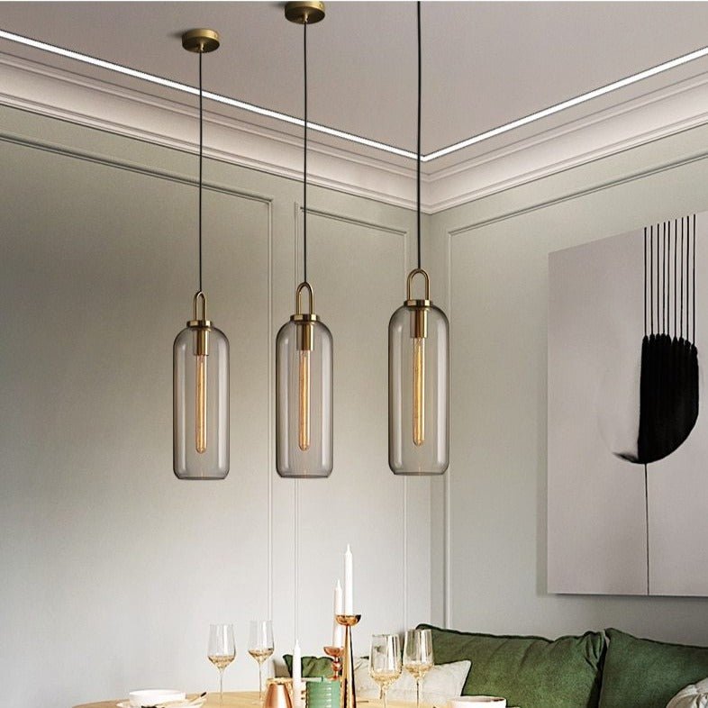 LumiGlaze - Sleek Glass Lamp for Modern Ambiance