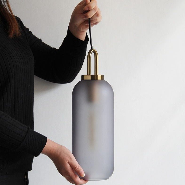 LumiGlaze - Sleek Glass Lamp for Modern Ambiance