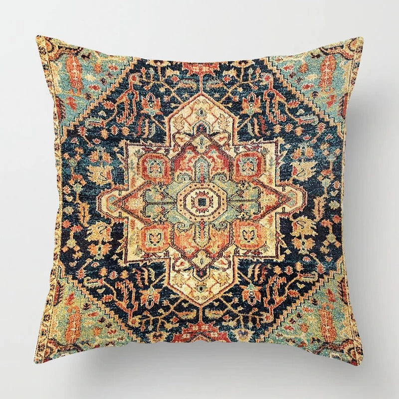 Cushion cover with Moroccan Ethno pattern | LuxeEthnic