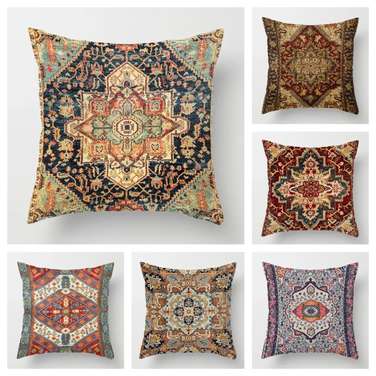 Cushion cover with Moroccan Ethno pattern | LuxeEthnic