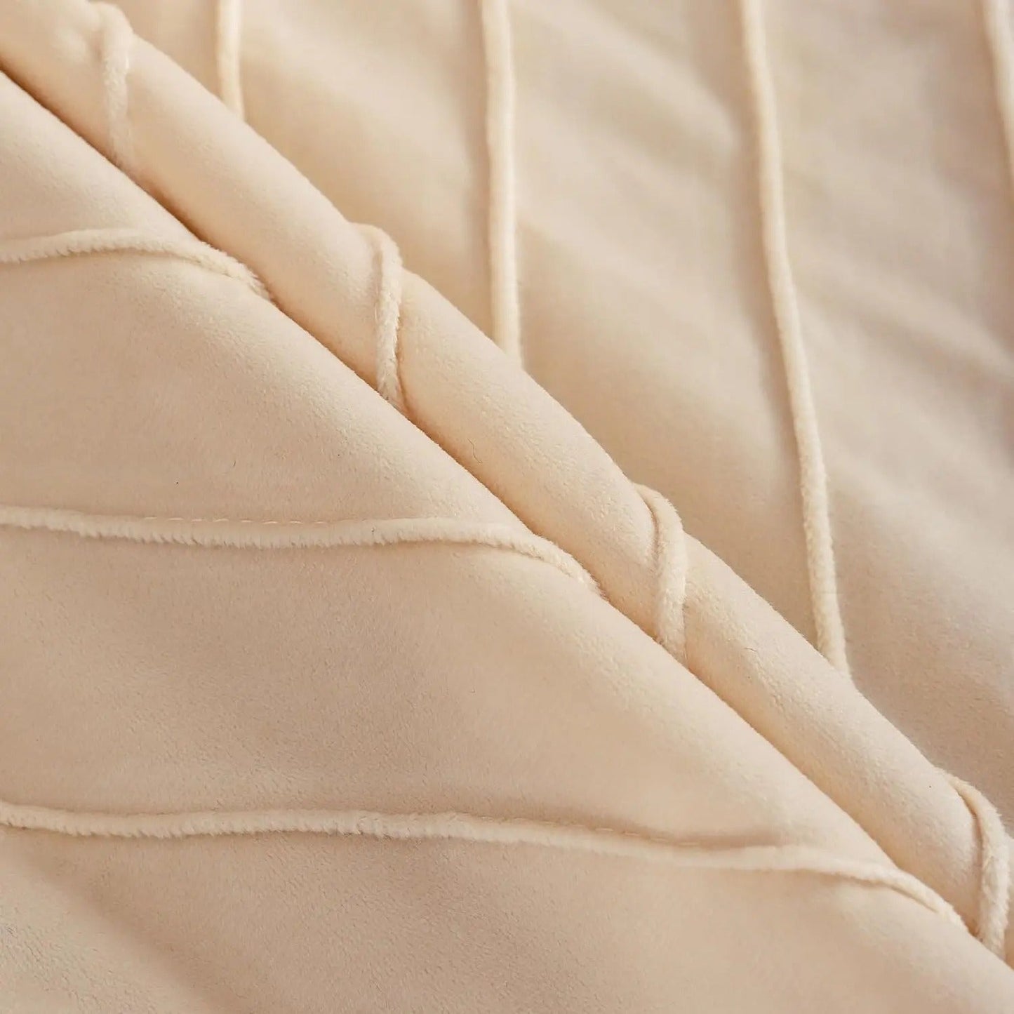 Velor cushion cover with golden leather sequins | LuxeGleam