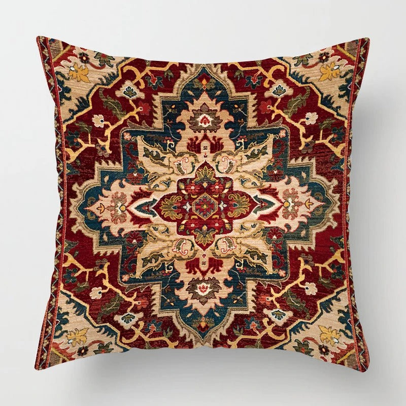Cushion cover with Moroccan Ethno pattern | LuxeEthnic