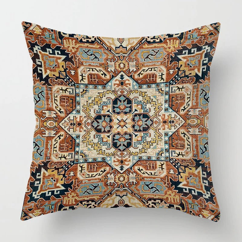 Cushion cover with Moroccan Ethno pattern | LuxeEthnic