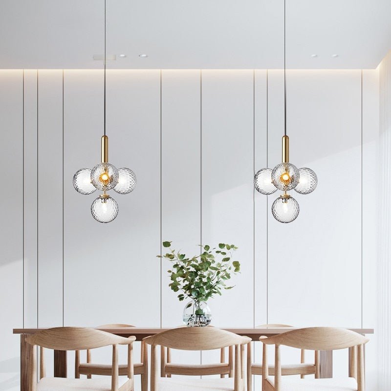 CrystalGlow – Modern Glass and Aluminium Hanging Light