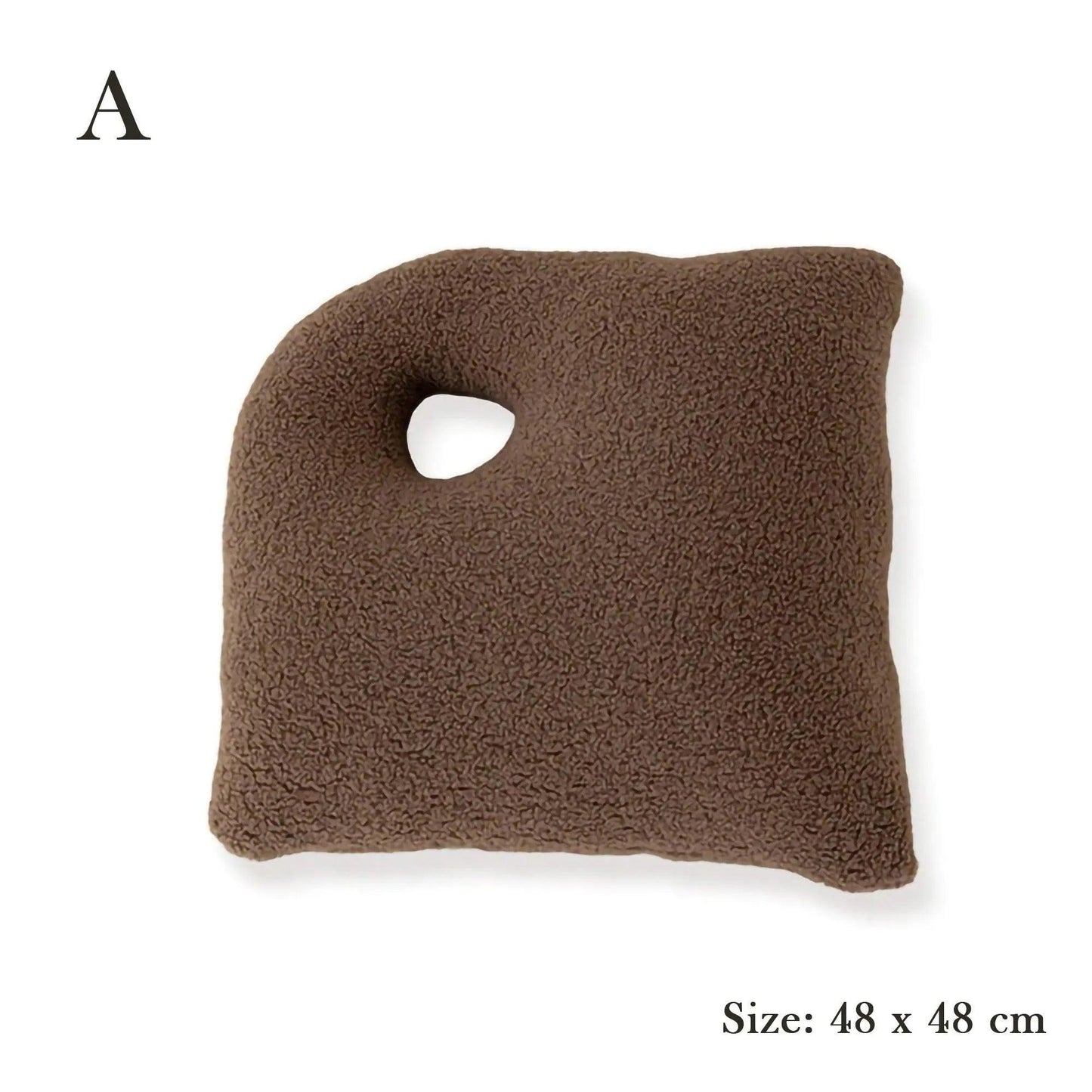 Modern Abstract Throw Pillows │ Neutral Solid Color Wool Decorative Cushion
