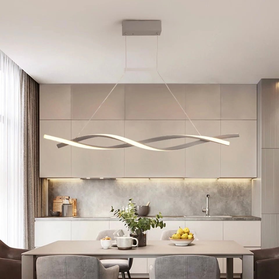 TwirlLuxe - Modern Spiral Chandelier