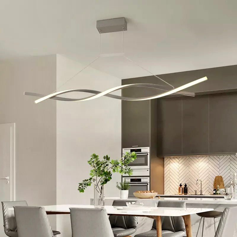 TwirlLuxe - Modern Spiral Chandelier
