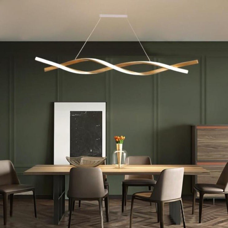 TwirlLuxe - Modern Spiral Chandelier