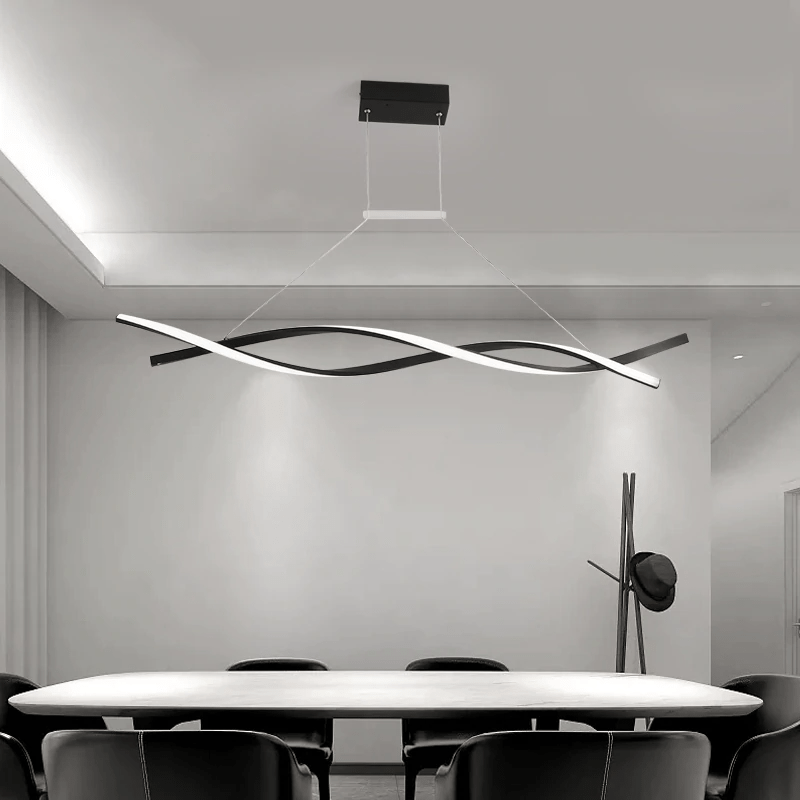 TwirlLuxe - Modern Spiral Chandelier