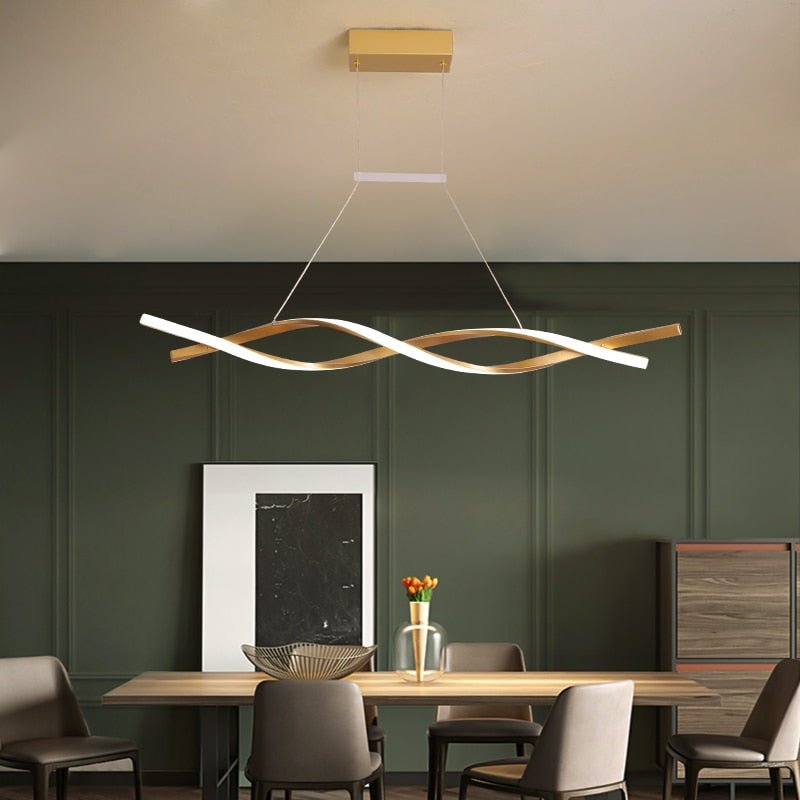TwirlLuxe - Modern Spiral Chandelier