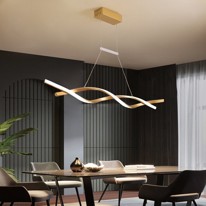 TwirlLuxe - Modern Spiral Chandelier
