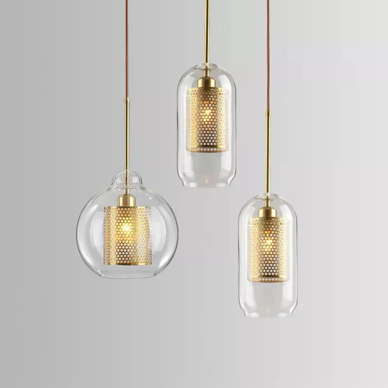 UrbanBeam – Stylish Iron and Glass Hanging Light