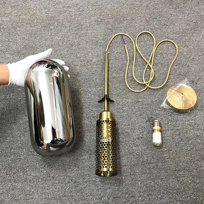 UrbanBeam – Stylish Iron and Glass Hanging Light
