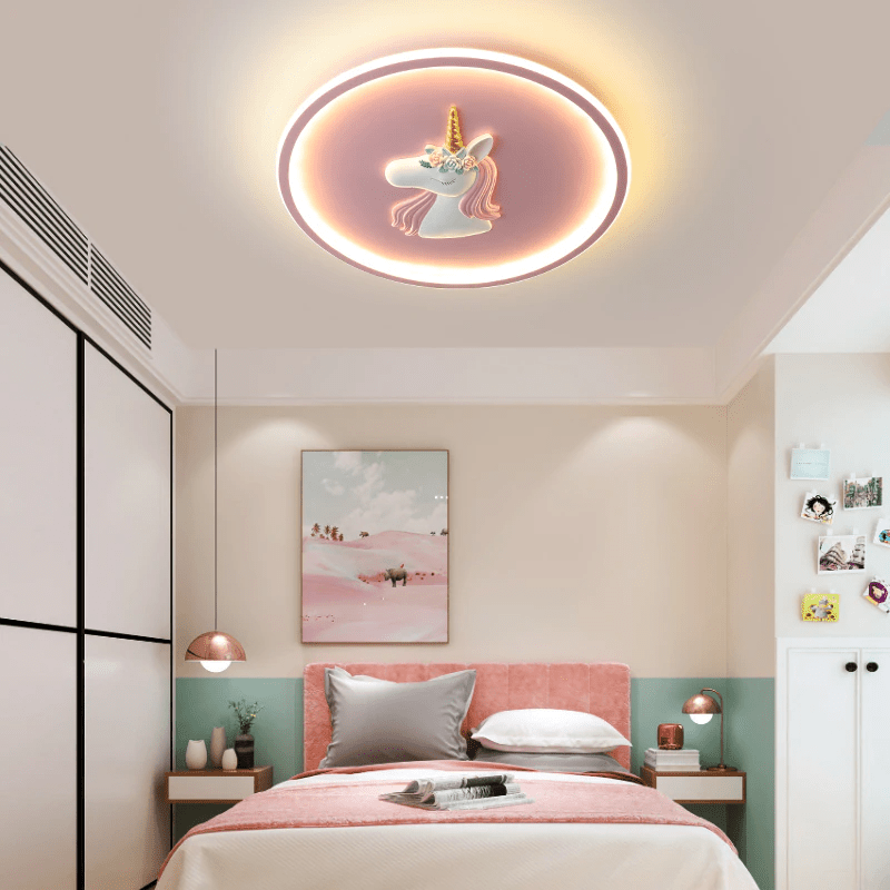 UnicornGlow - Ceiling Lamp with Magical Unicorn Design and Soft Lighting