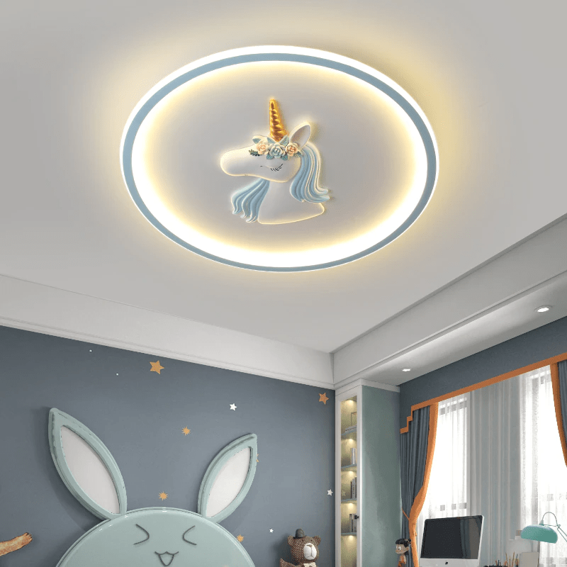 UnicornGlow - Ceiling Lamp with Magical Unicorn Design and Soft Lighting