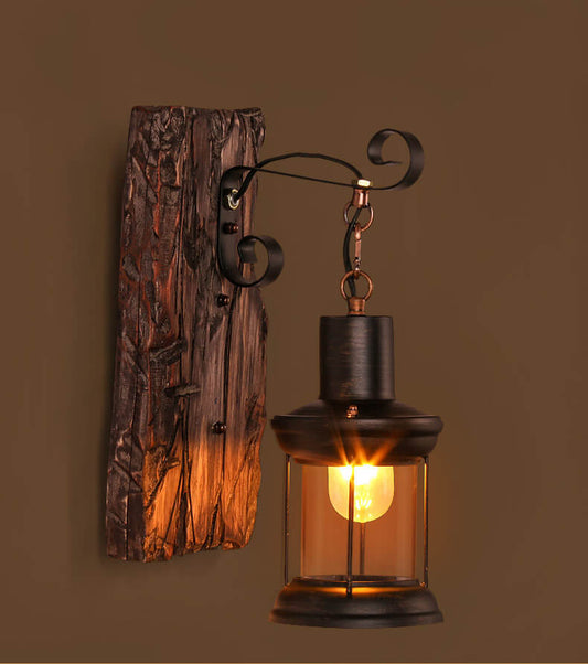 ClearBeam - Glass and Iron Sconce