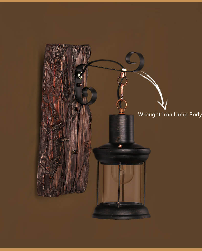 ClearBeam - Glass and Iron Sconce