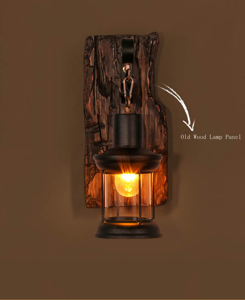 ClearBeam - Glass and Iron Sconce