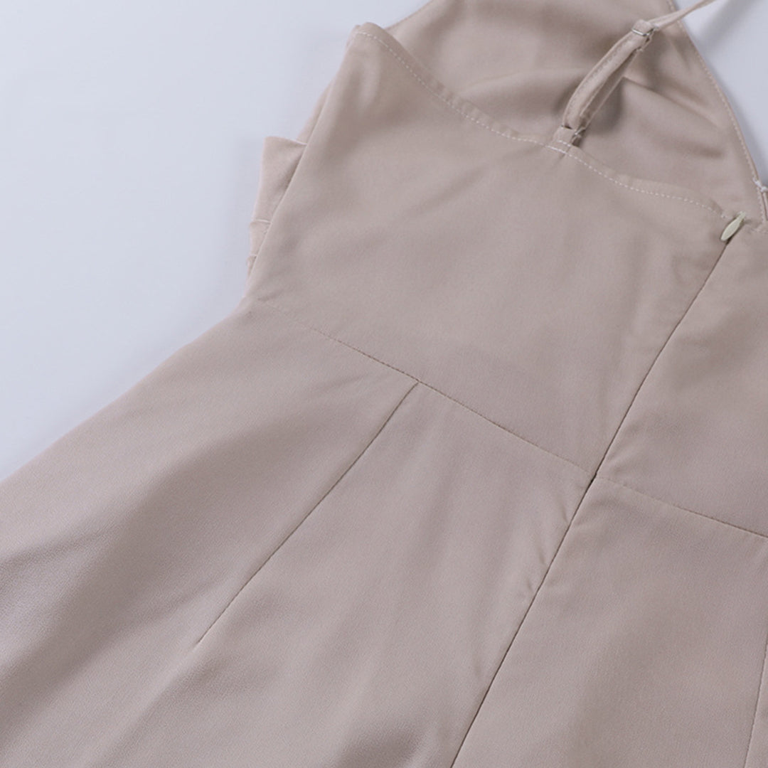 MoonLuxe – Elegant Midi Dress with High Slit