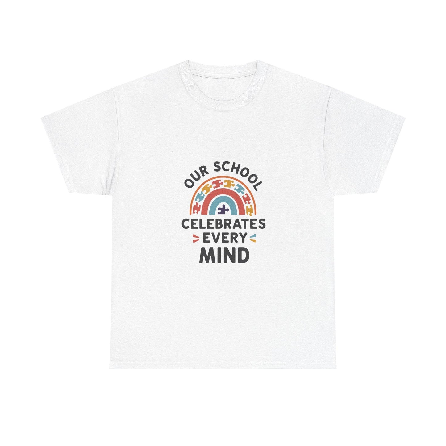 Our School Celebrates Every Mind T-Shirt – Support Autism Awareness - Thelittleesse