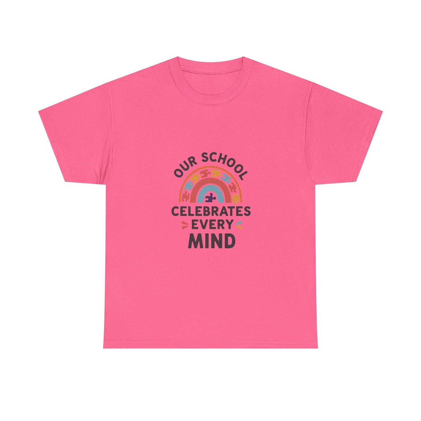 Our School Celebrates Every Mind T-Shirt – Support Autism Awareness - Thelittleesse