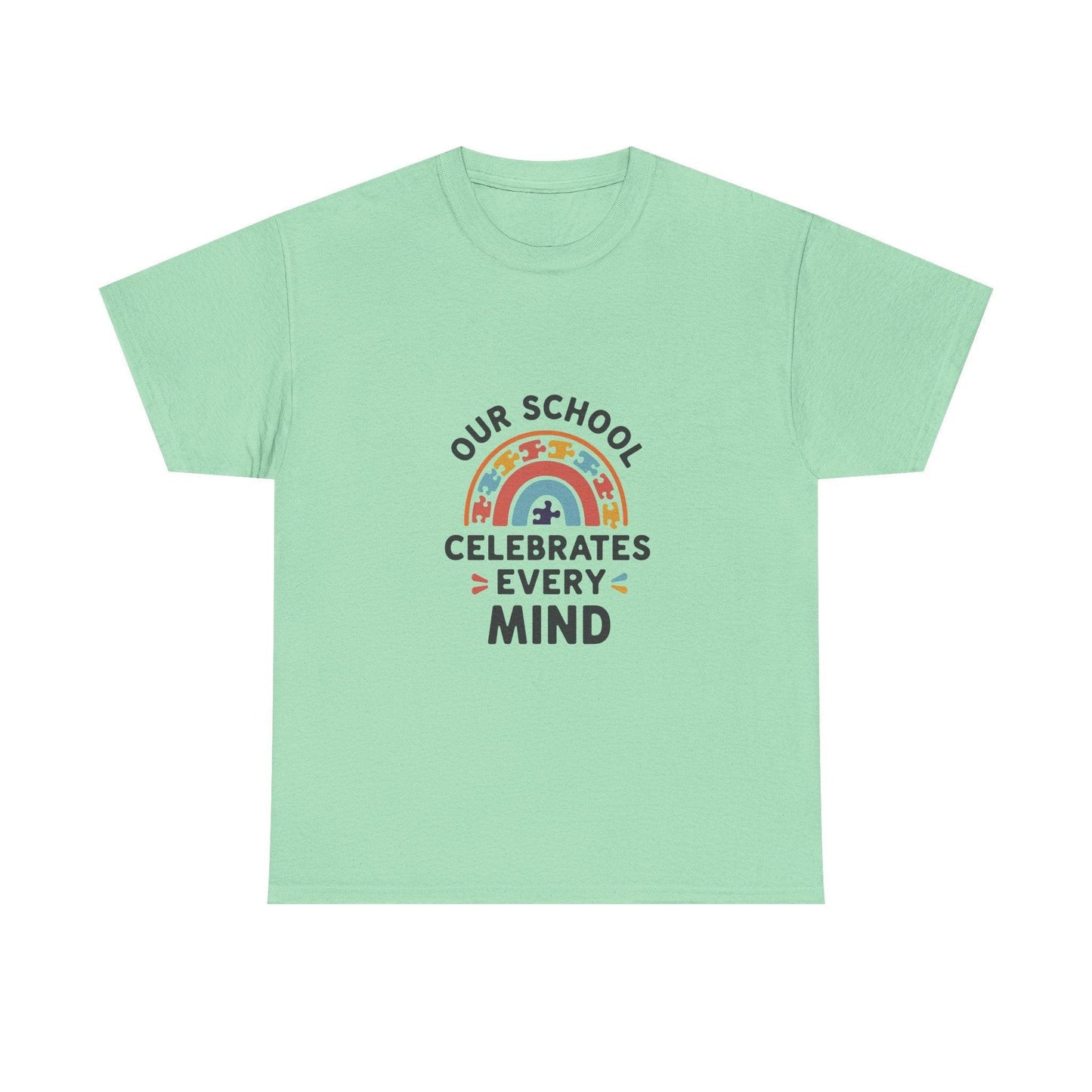 Our School Celebrates Every Mind T-Shirt – Support Autism Awareness - Thelittleesse