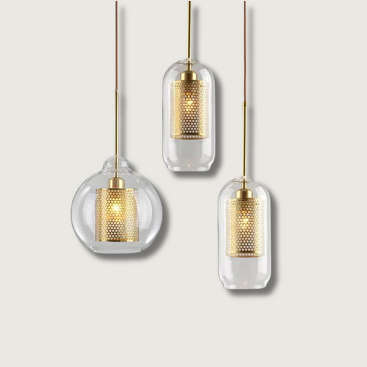UrbanBeam – Stylish Iron and Glass Hanging Light