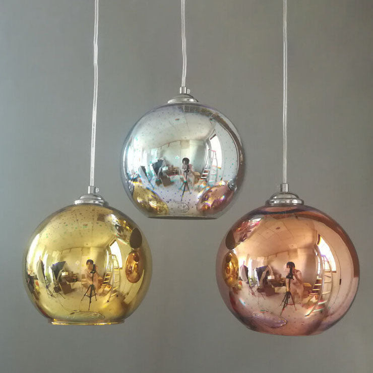 Thelittleesse™ 3D Fireworks Glass Pendant Light – Colorful Dome Ceiling Fixture