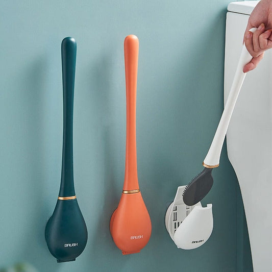 Hygienic & Flexible Silicone Toilet Brush